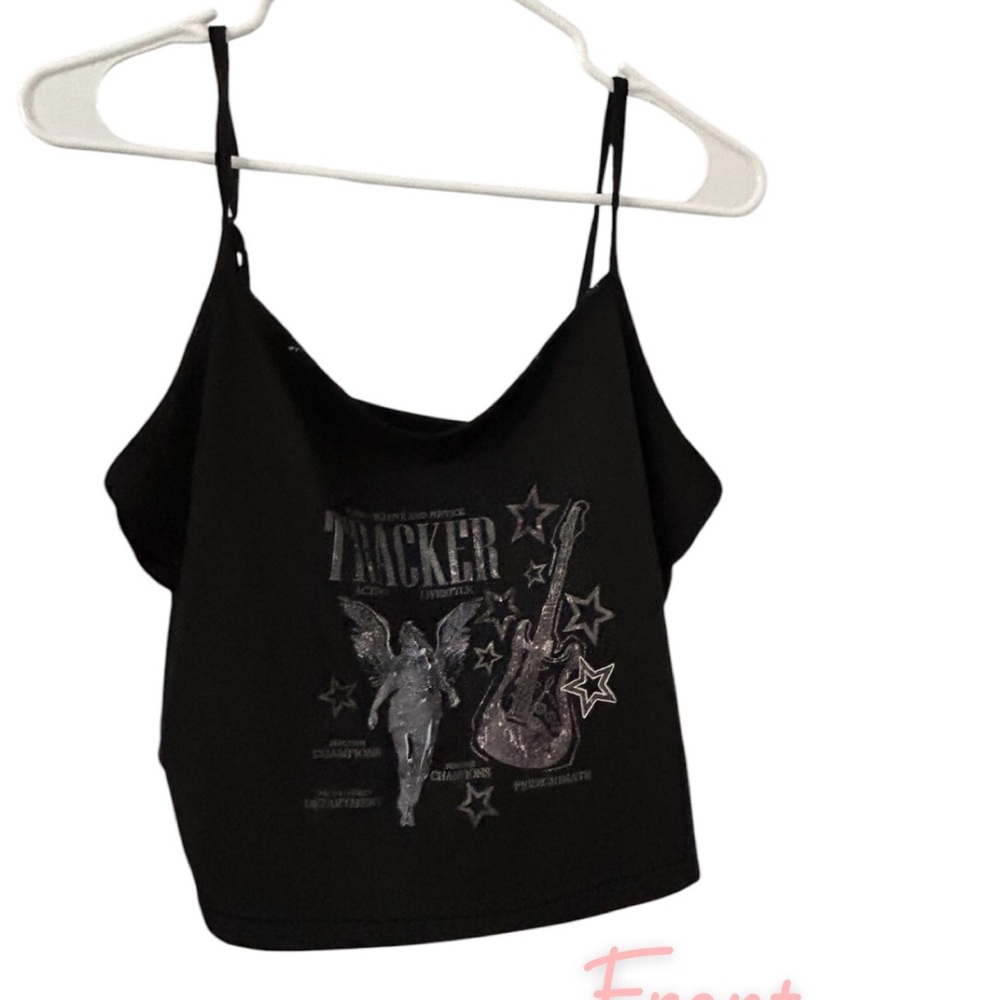 Black Graphic Women's Top